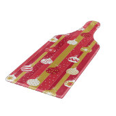 Rode Gele Kerstboom Ornamenten Snijplank (Hoek)