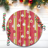 Rode Gele Kerstboom Ornamenten Snijplank