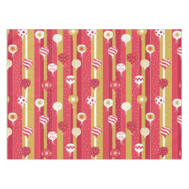 Rode Gele Kerstboom Ornamenten Tafelkleed