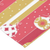 Rode Gele Kerstboom Ornamenten Tafelkleed (Gekanteld)