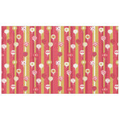 Rode Gele Kerstboom Ornamenten Tafelkleed (Voorkant (Horizontaal))