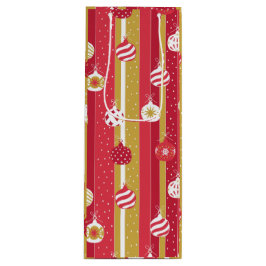 Rode Gele Kerstboom Ornamenten Wijn Cadeautas