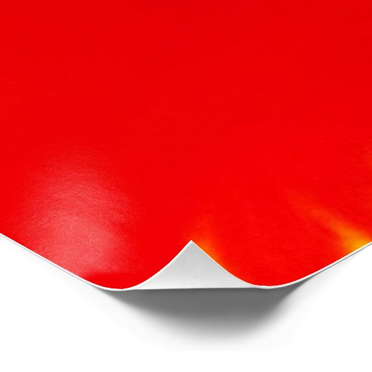 rode gele knol perfect poster (Hoek)