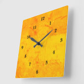 Rode gele marmer, regenboogkunst vierkante klok (Hoek)