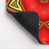 Rode Gele narcis Mousepad Muismat (Hoek)