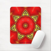 Rode Gele narcis Mousepad Muismat (Met muis)