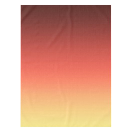 Rode gele Ombre Tafelkleed (Voorkant)