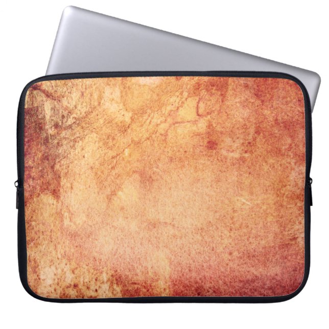  rode gele oranje retro laptop sleeve (Voorkant)