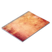 rode gele oranje retro notitieboek (Linkerzijde)