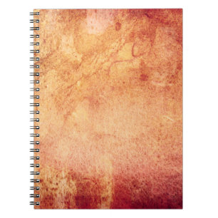 rode gele oranje retro notitieboek