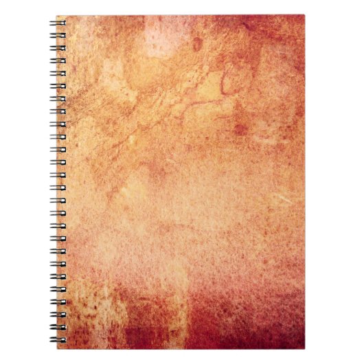 rode gele oranje retro notitieboek (Voorkant)