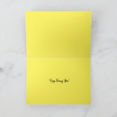 Rode Gele Oranje Rozen Rozen Bloemen Verjaardenkaa Kaart (Binnen)