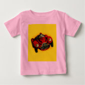 Rode Gele Oude Auto Racende Auto (Voorkant)