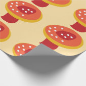 Rode Gele Paddenstoel Cadeaupapier (Hoek)