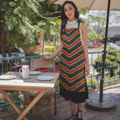 Rode gele reflecterende Chevrons Schort