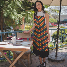 Rode gele reflecterende Chevrons Schort