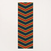 Rode gele reflecterende Chevrons Yogamat (Achterkant)