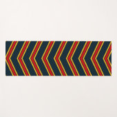 Rode gele reflecterende Chevrons Yogamat (Voorkant (horizontaal))