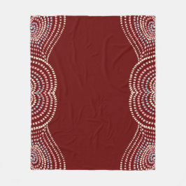 rode gele roze blauw Concentrisch hart Regenboog Fleece Deken