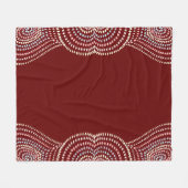 rode gele roze blauw Concentrisch hart Regenboog Fleece Deken (Voorkant (Horizontaal))