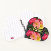Rode gele rozenbloem Rozen Moeder Notitieboek (Binnen)