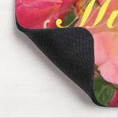 Rode gele rozenbloem Rozen Muismat (Hoek)