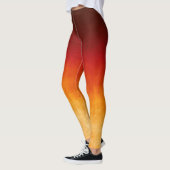Rode gele rustige ombre leggings (Links)