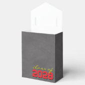 Rode & Gele Schoolbord Afstudeercadeau Dozen Bedankdoosjes (Geopend)