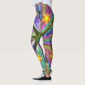 rode gele sterren lange legging tiener (Links)