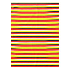 Rode gele strepen patroon ontwerp tafelkleed