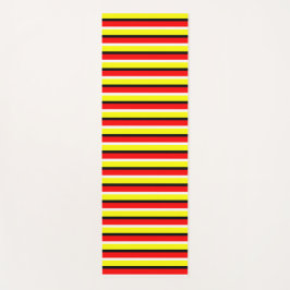 Rode gele strepen patroon ontwerp yogamat