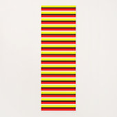 Rode gele strepen patroon ontwerp yogamat (Achterkant)