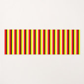 Rode gele strepen patroon ontwerp yogamat (Voorkant (horizontaal))