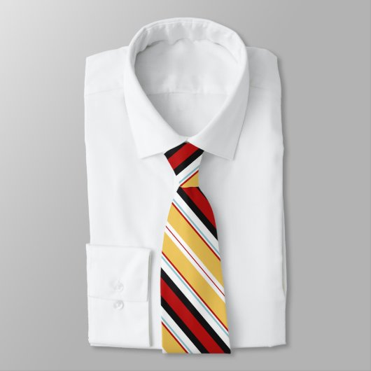 Rode gele strepen stropdas (Gebonden)