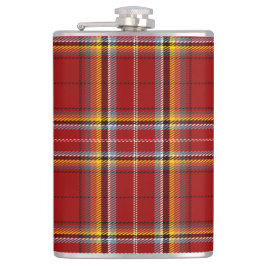 Rode & Gele Tartan Fles Heupfles