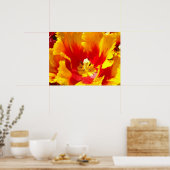 Rode Gele Tulp Bloem Kunstprint Bloemstukken Poster (Keuken)