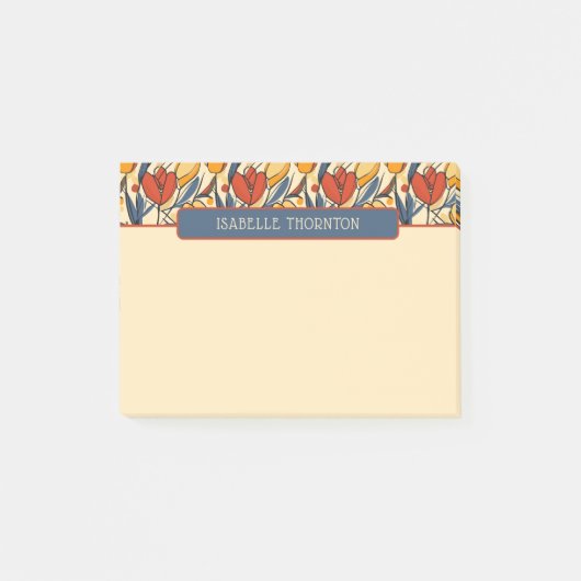 Rode & Gele Tulp Patroonnaam Post-it® Notes (Voorkant)