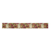 Rode gele tulpen Bouquet Pattern Satijnen Lint (Voorkant)