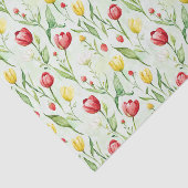 Rode Gele Tulpen Verjaardag Tissuepapier (Detail)