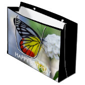 Rode gele vlinder Gedekte Jezebel Groot Cadeauzakje (Voorkant Gekanteld)