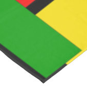 Rode, gele, zwarte, blauwe en groene blokken tafelkleed (Gekanteld)
