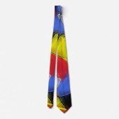 Rode, gele, zwarte en blauwe stropdas (Achterkant)