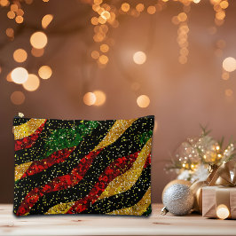 Rode Gele Zwarte Golven van Feestelijke Glitter Etui