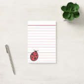 Rode gelinte lieveheersbeestje Post It-notities Post-it® Notes (Kantoor)