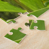 Rode gember bloem (Alpinia) tropisch Legpuzzel (Zijkant)