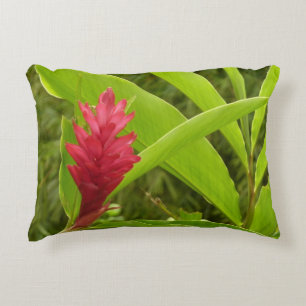 Rode gemberbloem (Alpinia) Tropisch Decoratief Kussen