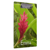 Rode gemberbloem (Alpinia) Tropisch Klembord (Rechts)