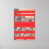 Rode gemoderniseerde versie van St. James's Street Canvas Afdruk (Voorkant)