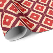 Rode geometrische abstracte ontwerp cadeaupapier (Rol Hoek)
