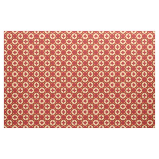 Rode geometrische abstracte ontwerp stof (Fat Quarter)
